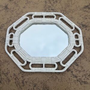 Home Interiors White Octagonal Mirror